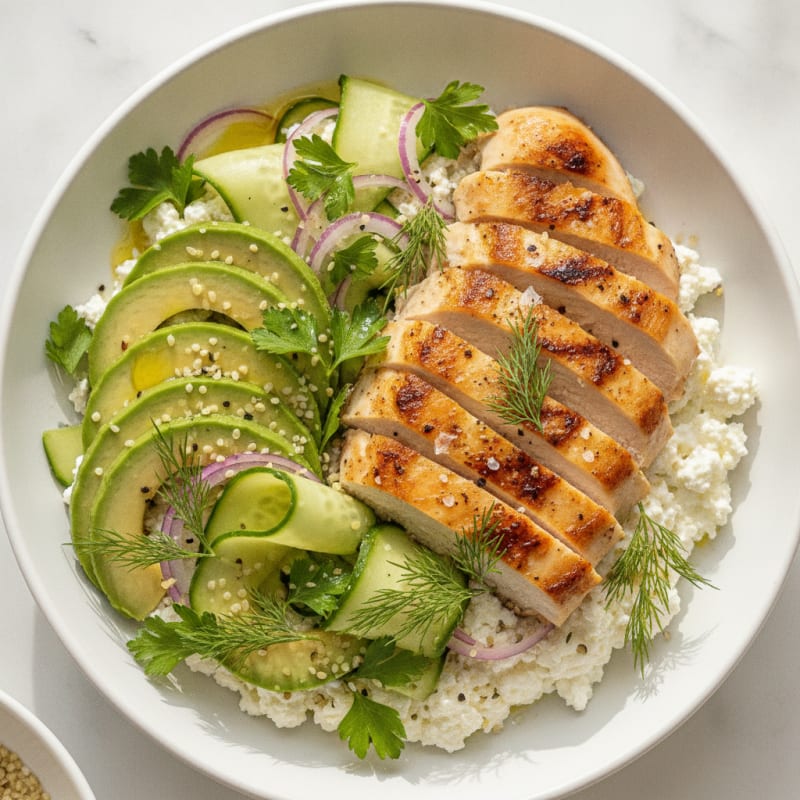 Savory Herb Cottage Cheese Bowl