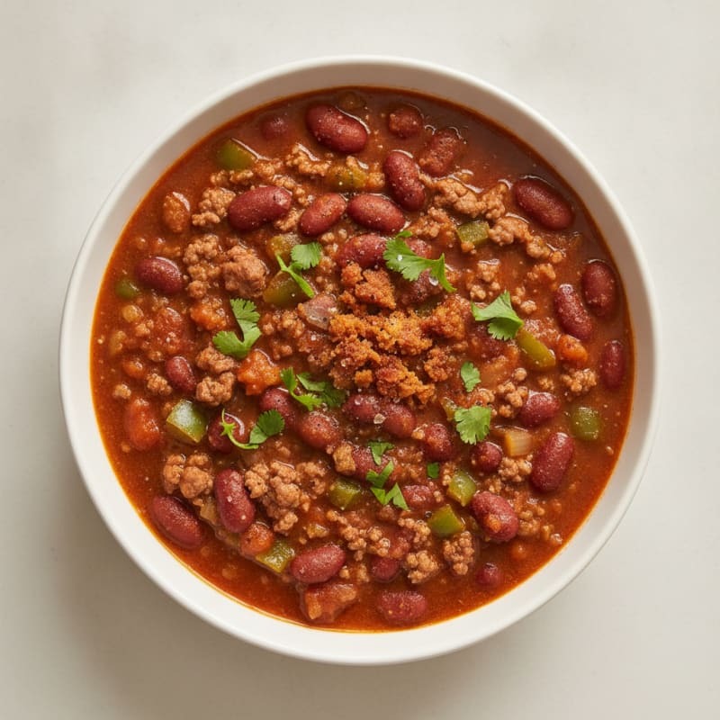 Slow Cooker Beef Chili with Kidney Beans