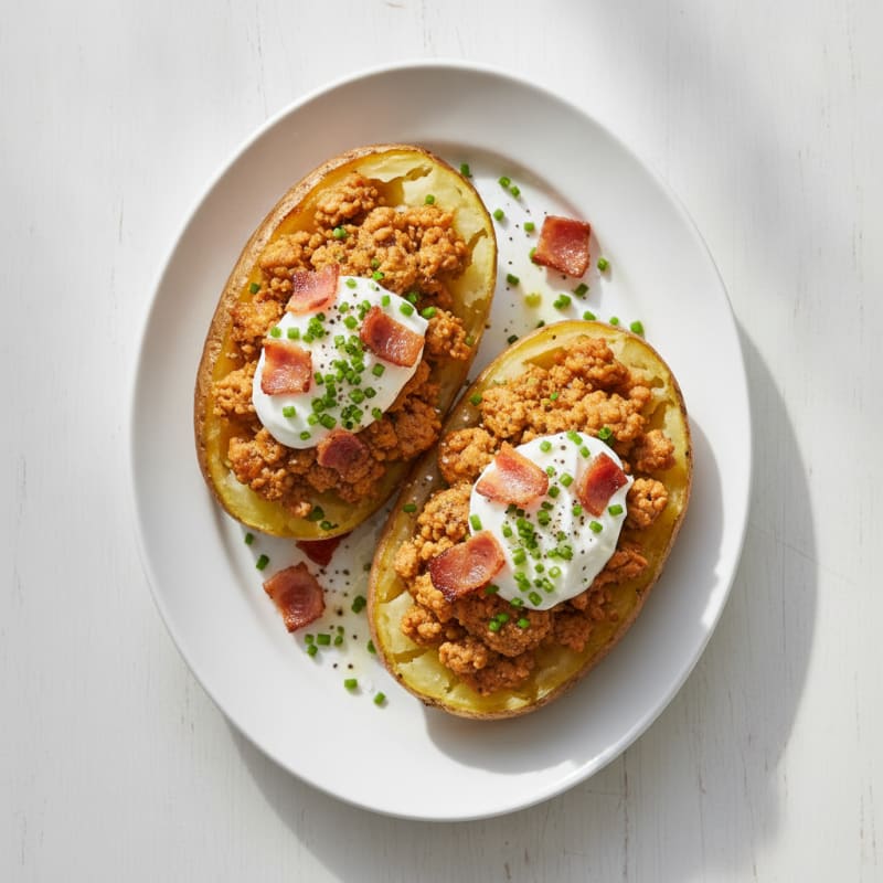 Loaded Baked Potatoes with Chives