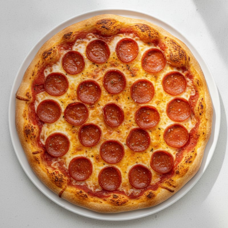 Classic Pepperoni Pizza with Mozzarella