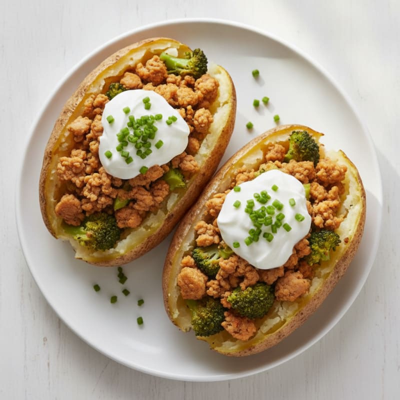 Loaded Baked Potatoes with Chives