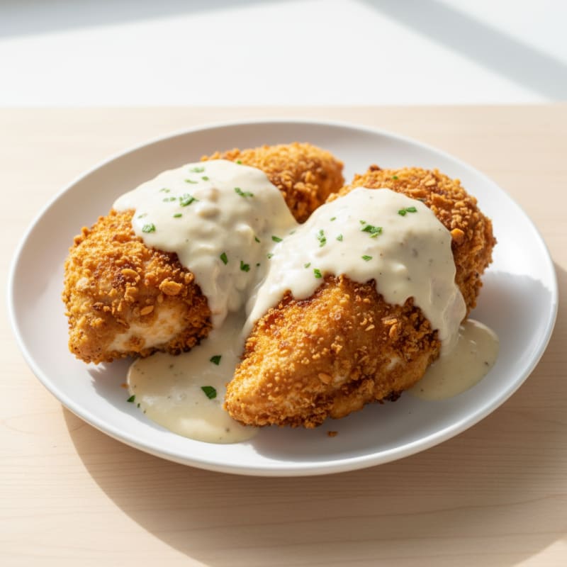 Buttermilk Fried Chicken with Creamy Gravy