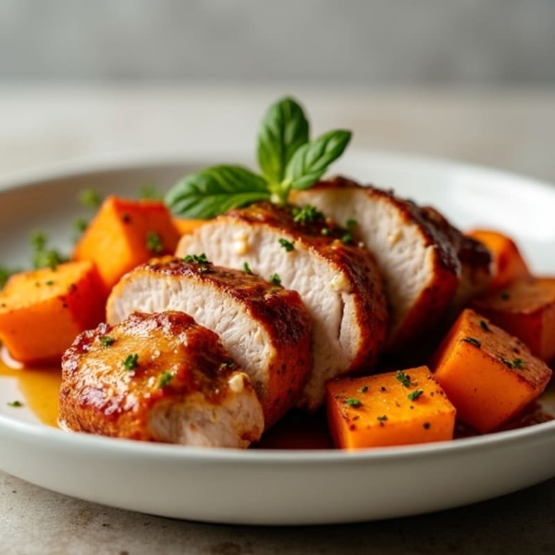 Roasted Pork with Sweet and Savory Glaze