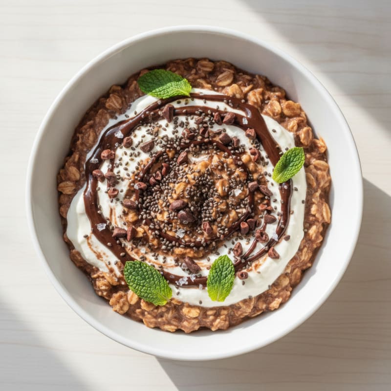 Chocolate Protein Overnight Oats