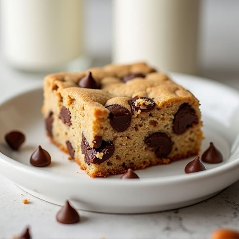 Protein-Packed Almond Flour Chocolate Chip Cookie Cake