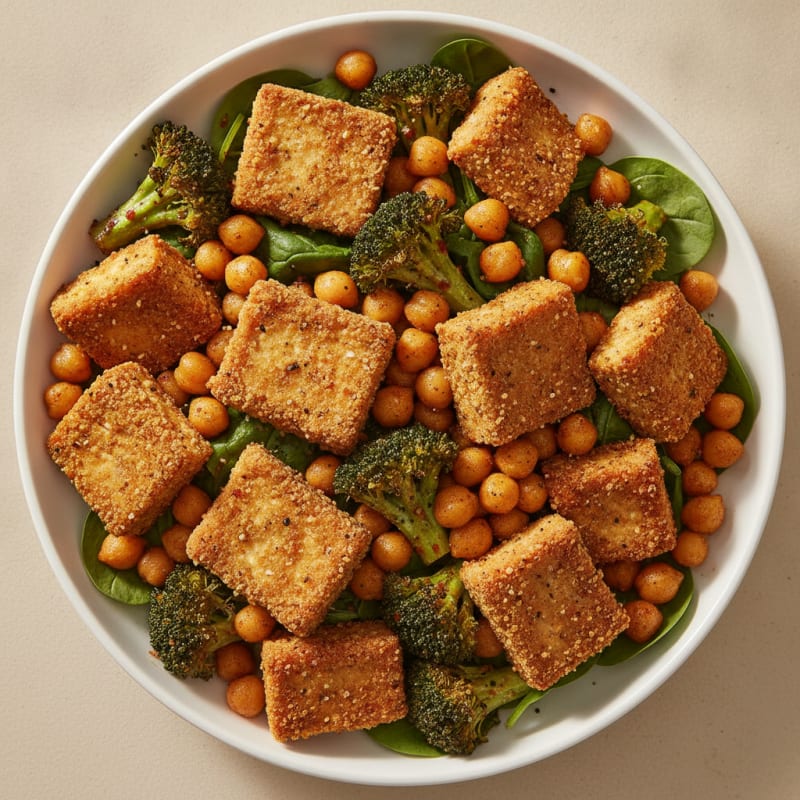 Roasted Vegetable and Chickpea Power Bowl