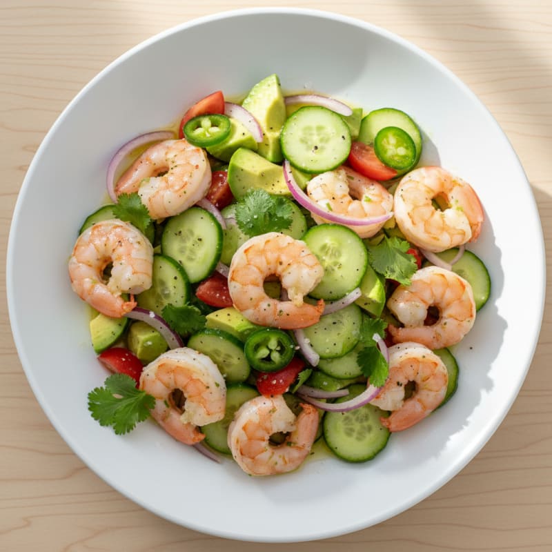 Zesty Shrimp Avocado Ceviche