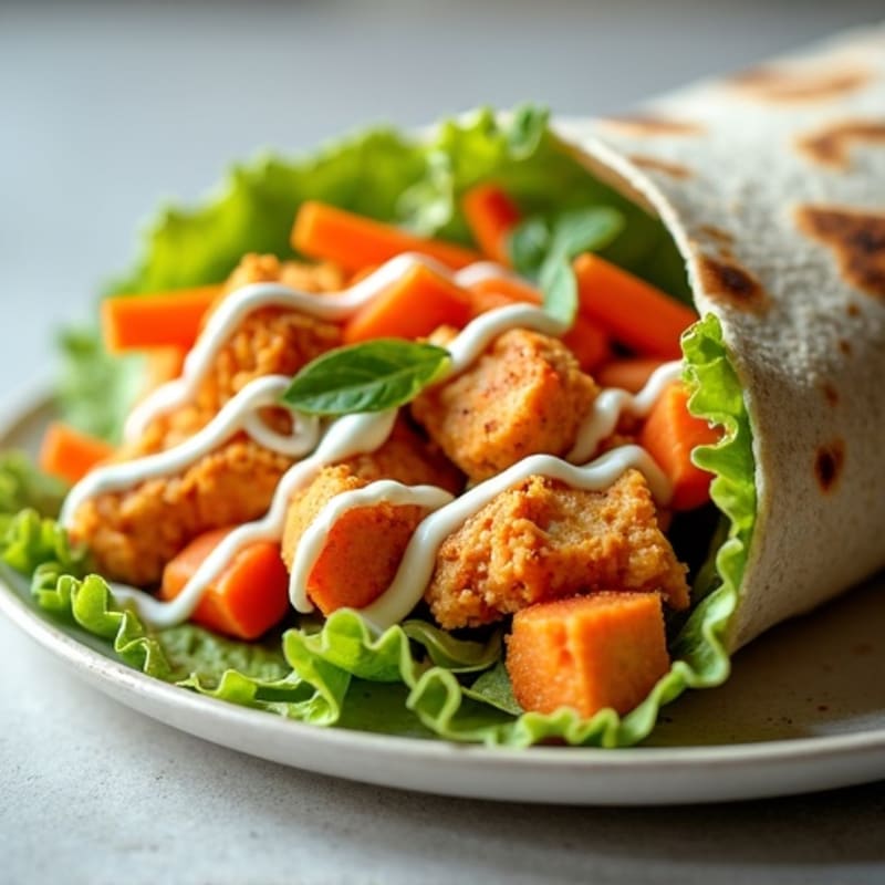 Healthy Buffalo Chicken Wraps