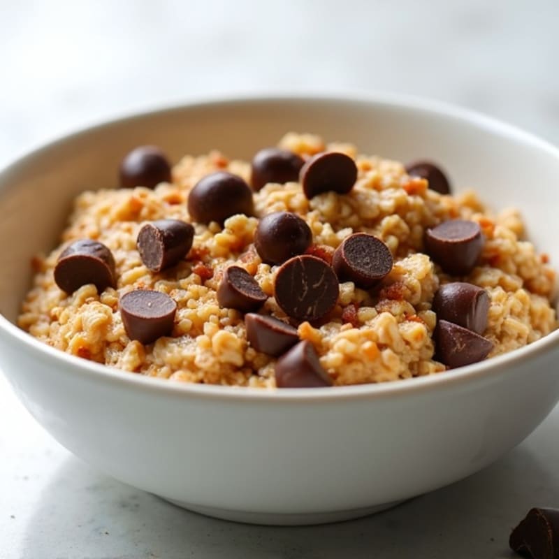 Chewy Chocolate Chip Protein Baked Oats