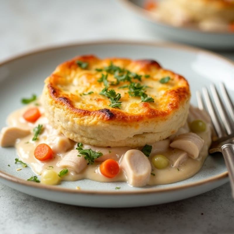Lightened-Up Creamy Chicken and Root Vegetable Pot Pie