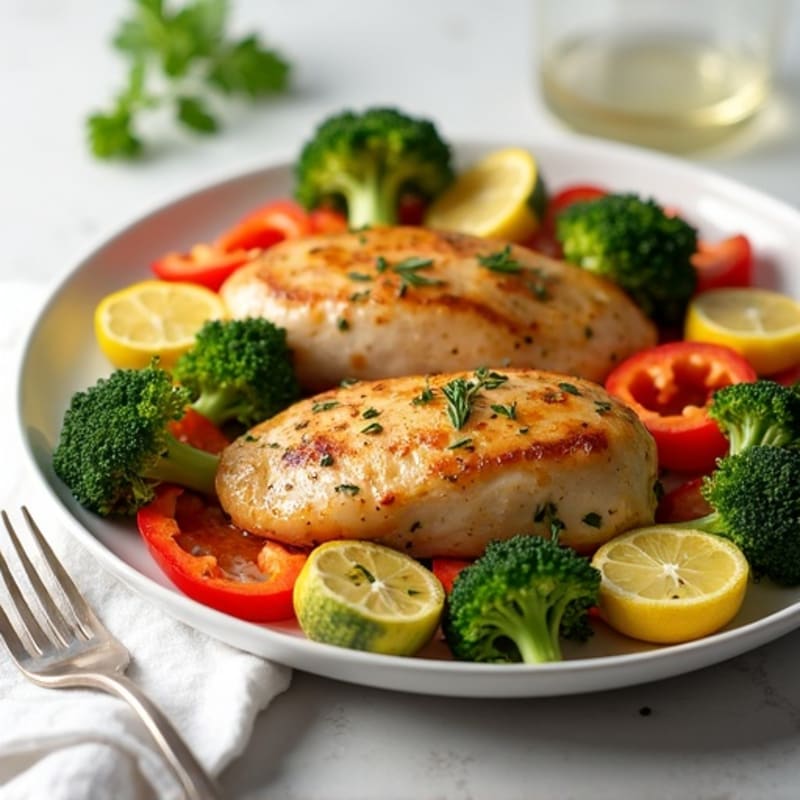 Sheet Pan Lemon Herb Chicken and Roasted Vegetables