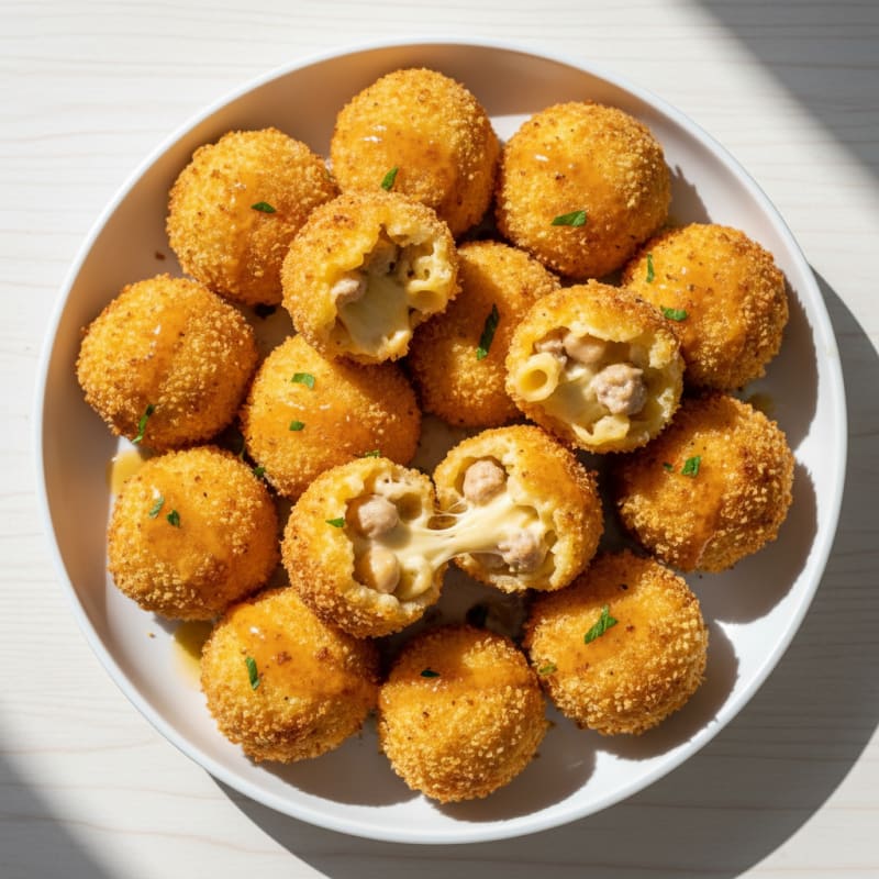 Golden Mac & Cheese Bites