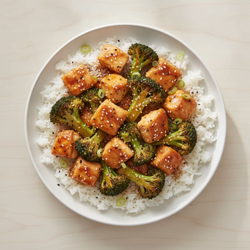 Sheet Pan Honey-Garlic Chicken and Broccoli