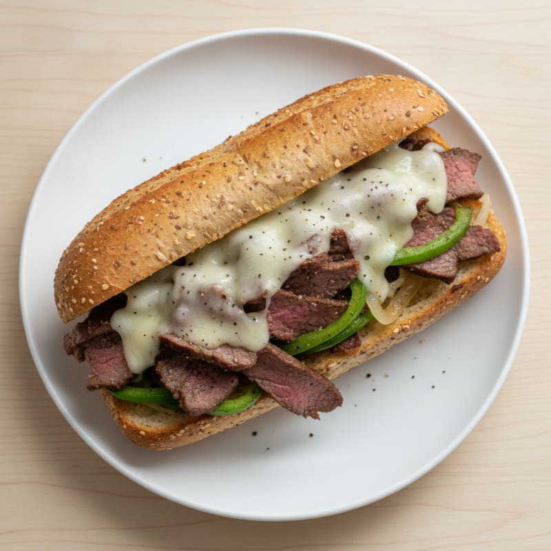 Classic Philly Cheesesteak Sandwich
