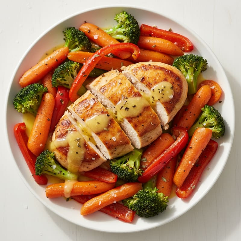Lemon-Herb Chicken with Roasted Vegetables