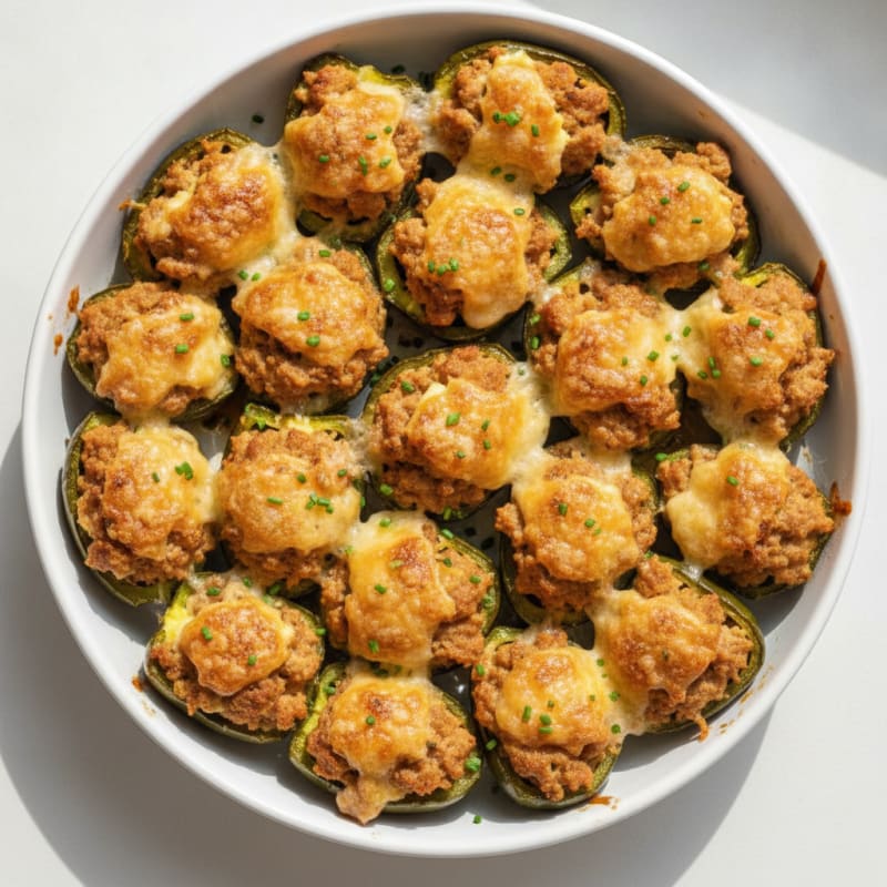 Baked Jalapeño Poppers with Cream Cheese