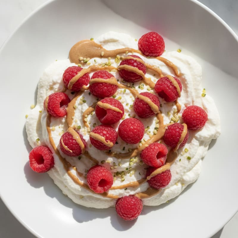 Silky Greek Yogurt Protein Mousse with Fresh Berries