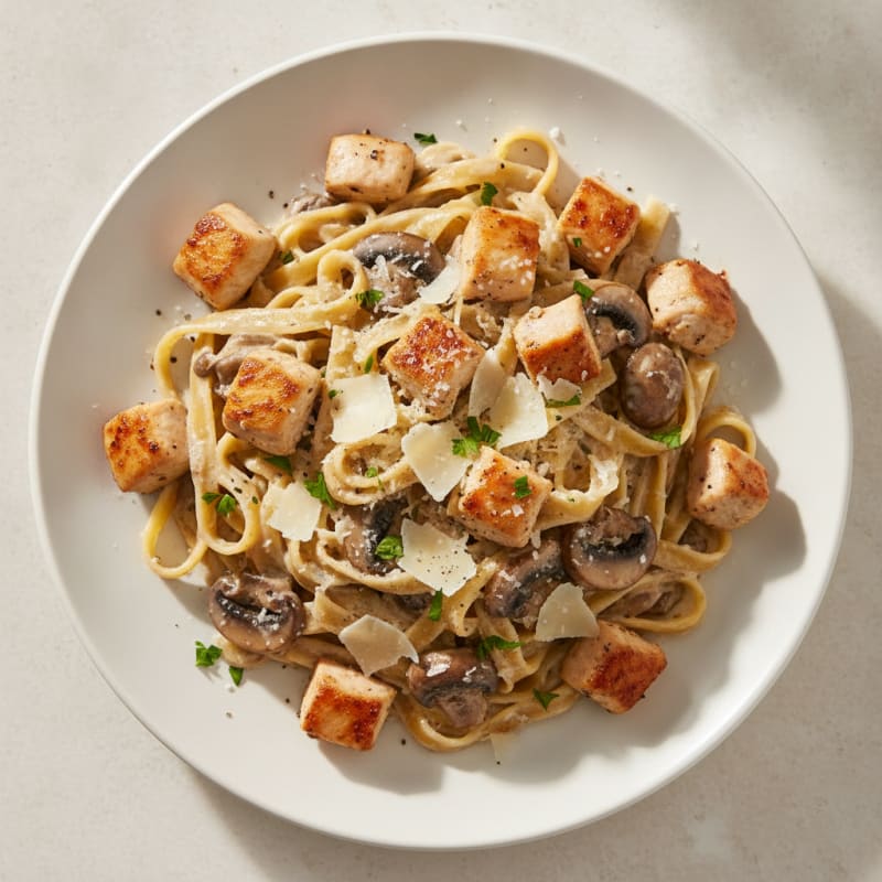 Truffle Mushroom Tagliatelle with Parmesan