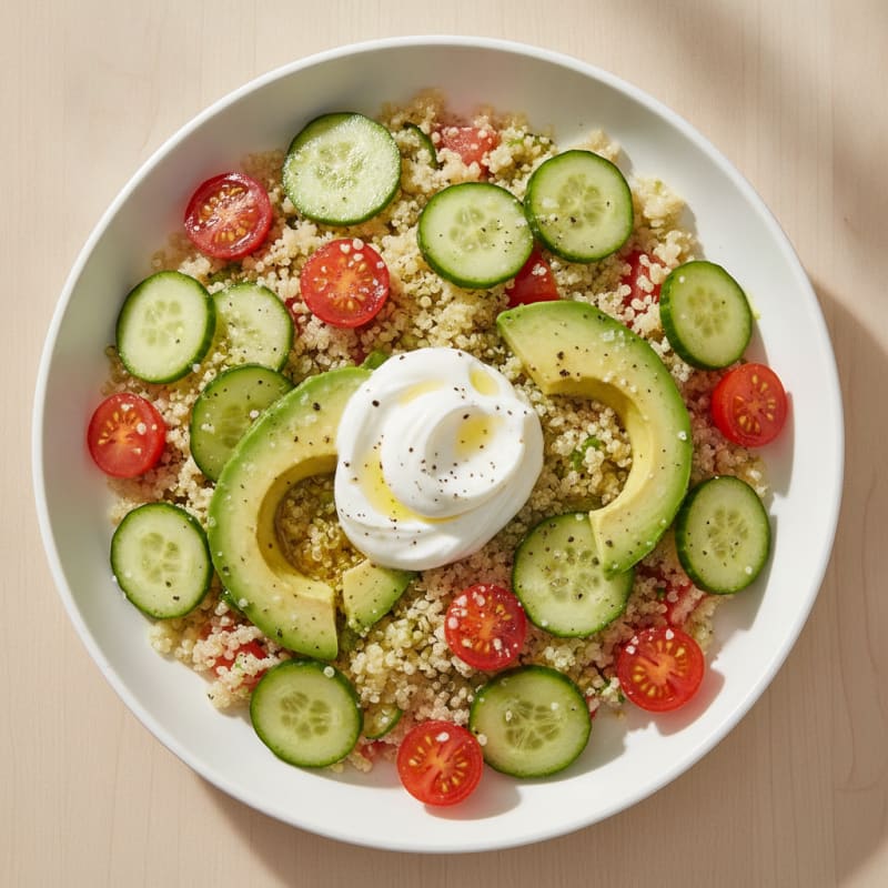 Quinoa Bowl with Yogurt and Avocado