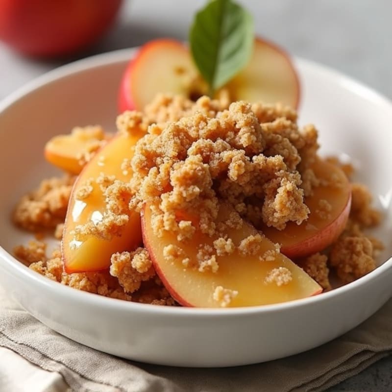 Crispy Baked Apple Crumble