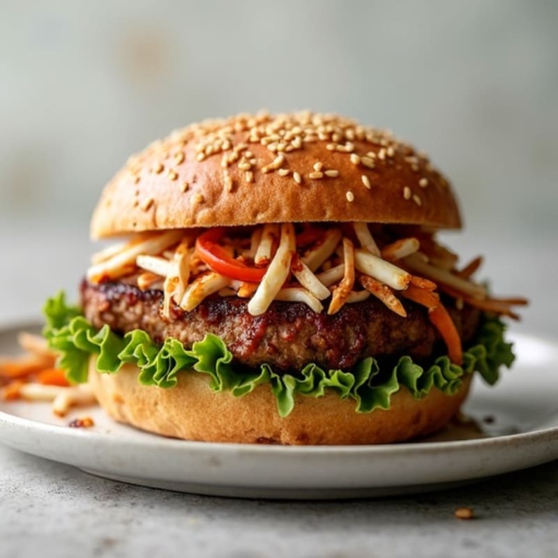 Healthy Smoky Brisket Sandwich with Crispy Slaw