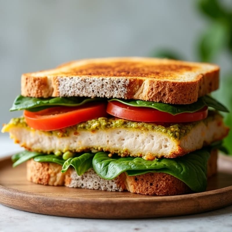 Crispy Turkey Pesto Sandwich
