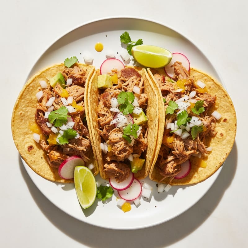 Slow-Cooked Pork Carnitas Tacos