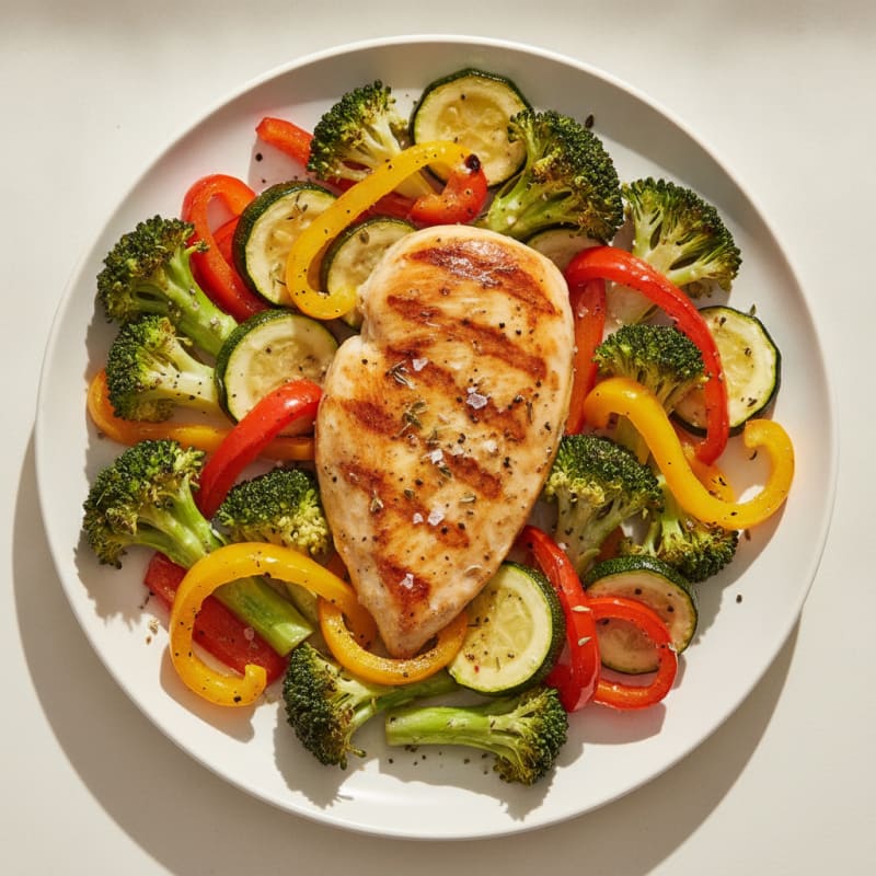 Lemon-Herb Marinated Chicken with Roasted Vegetables