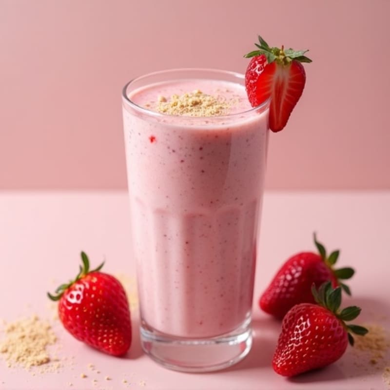 Creamy Strawberry-Almond Protein Smoothie
