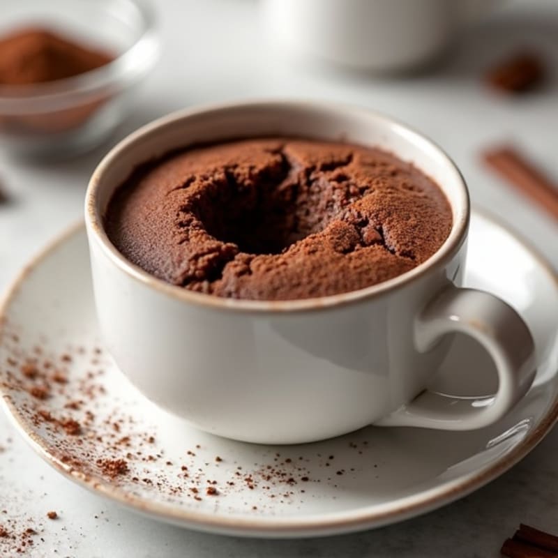 Healthy Chocolate Protein Mug Cake