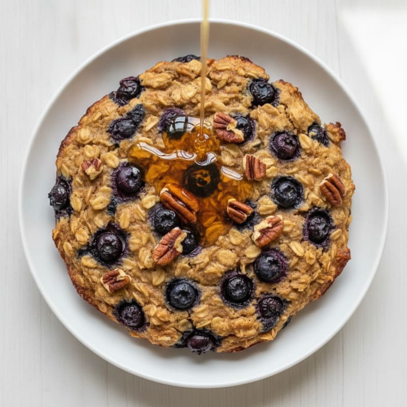 Blueberry Pecan Baked Oatmeal