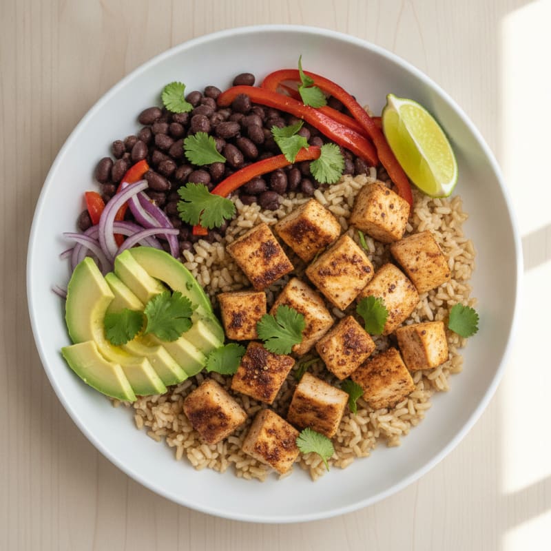 Chicken Taco Rice Bowl
