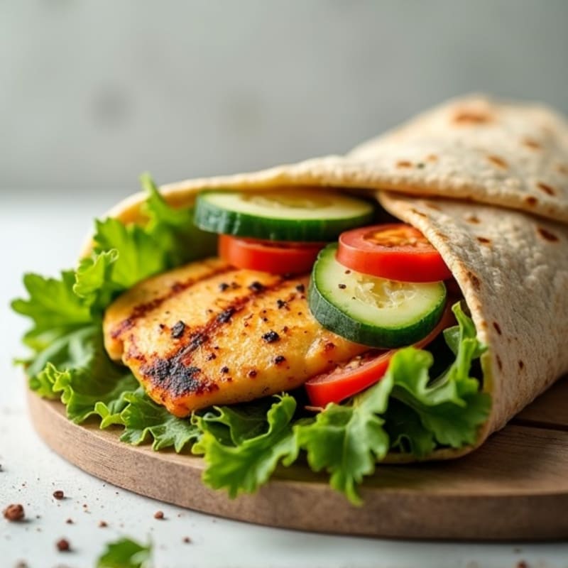 Lemon-Herb Grilled Chicken Wrap