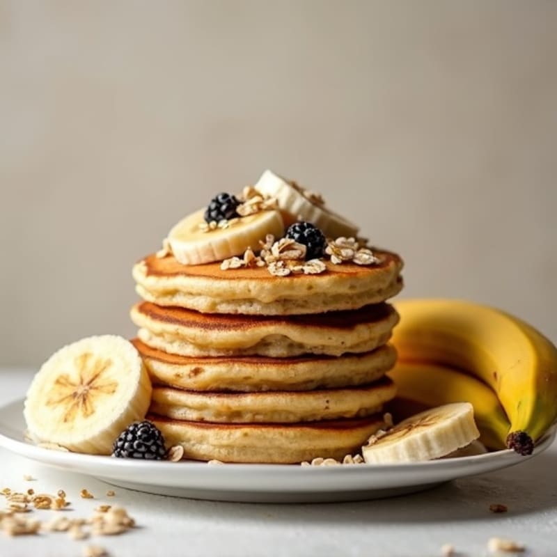Protein-Packed Banana Oat Pancakes