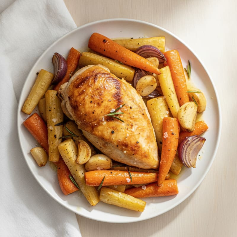 Roasted Chicken with Root Vegetables