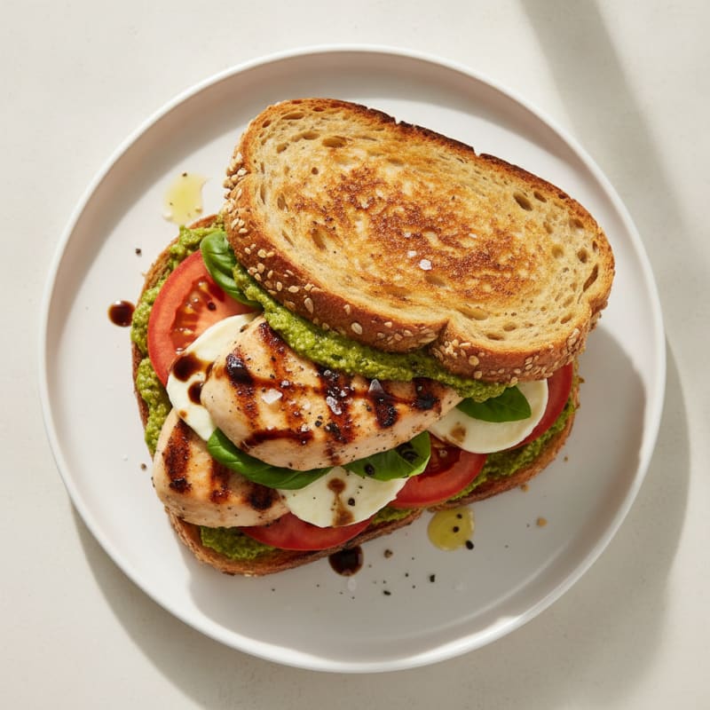 Grilled Caprese Chicken Sandwich