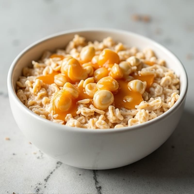 Creamy Salted Caramel Cheesecake Protein Oats