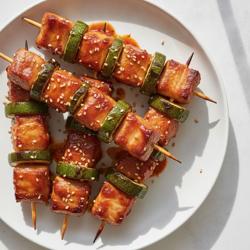 Spicy Gochujang Pork Skewers