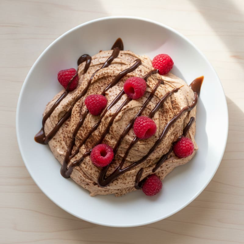 Silky Greek Yogurt Mousse with Chocolate Protein Powder