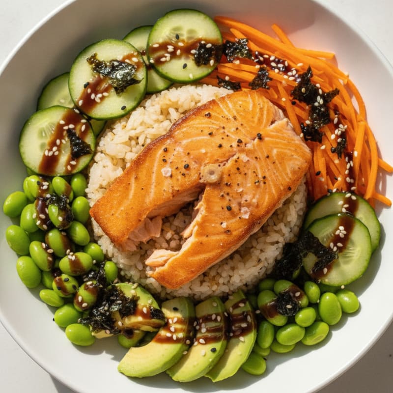 Salmon Sushi Rice Bowl