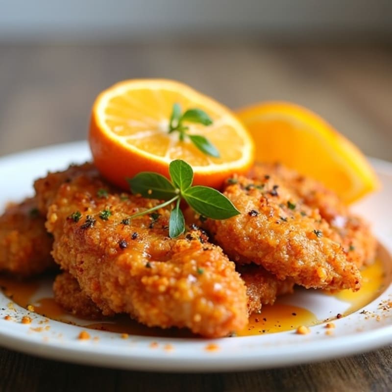 Crispy Air-Fried Orange Chicken