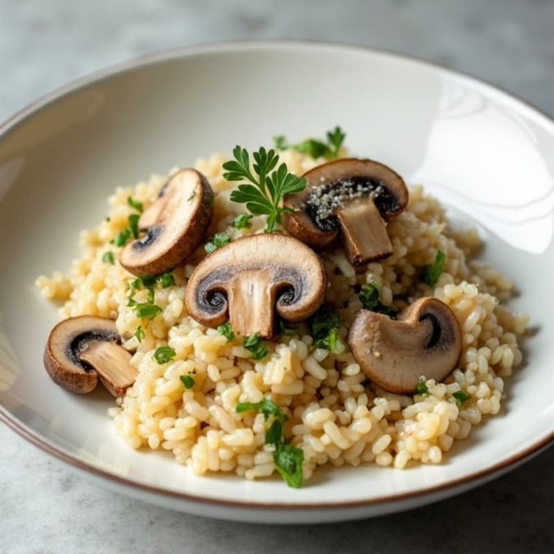 Wholesome Creamy Mushroom Risotto