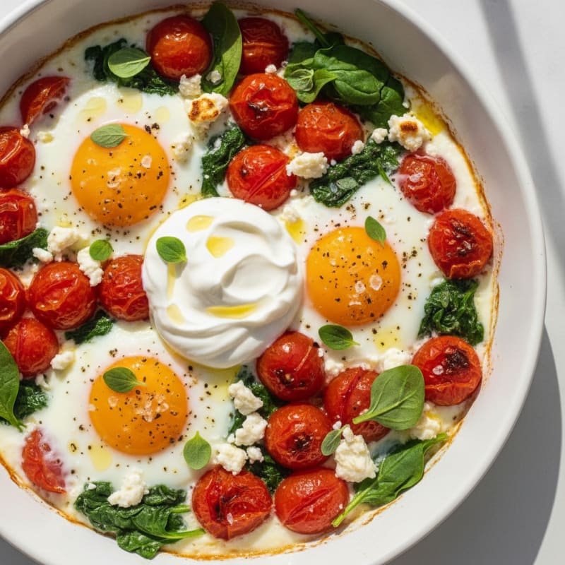 Baked Eggs with Roasted Tomatoes
