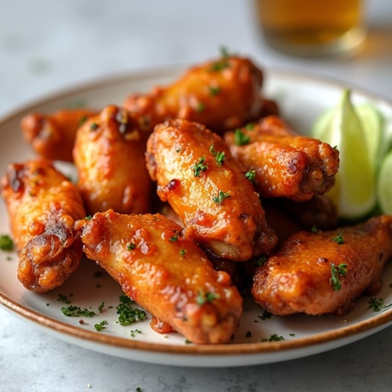 Crispy Baked Honey Garlic Chicken Wings