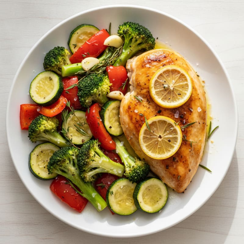 Lemon Herb Roasted Chicken and Vegetables