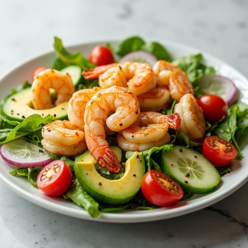 Citrus-Garlic Grilled Shrimp and Avocado Salad