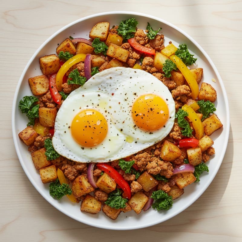 Crispy Roasted Potato & Veggie Hash