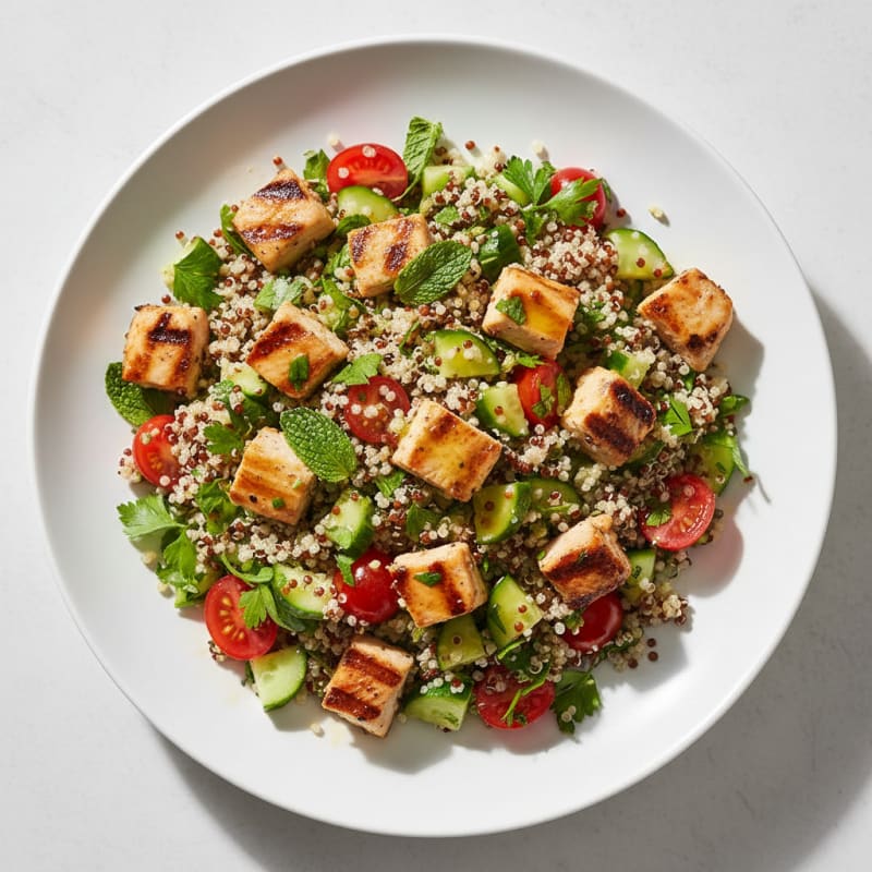 Grilled Turkey and Quinoa Salad with Fresh Herbs