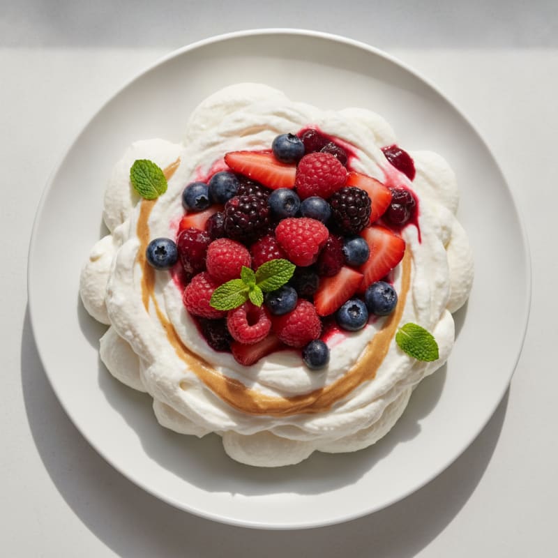 Silky Greek Yogurt Protein Mousse with Mixed Berries