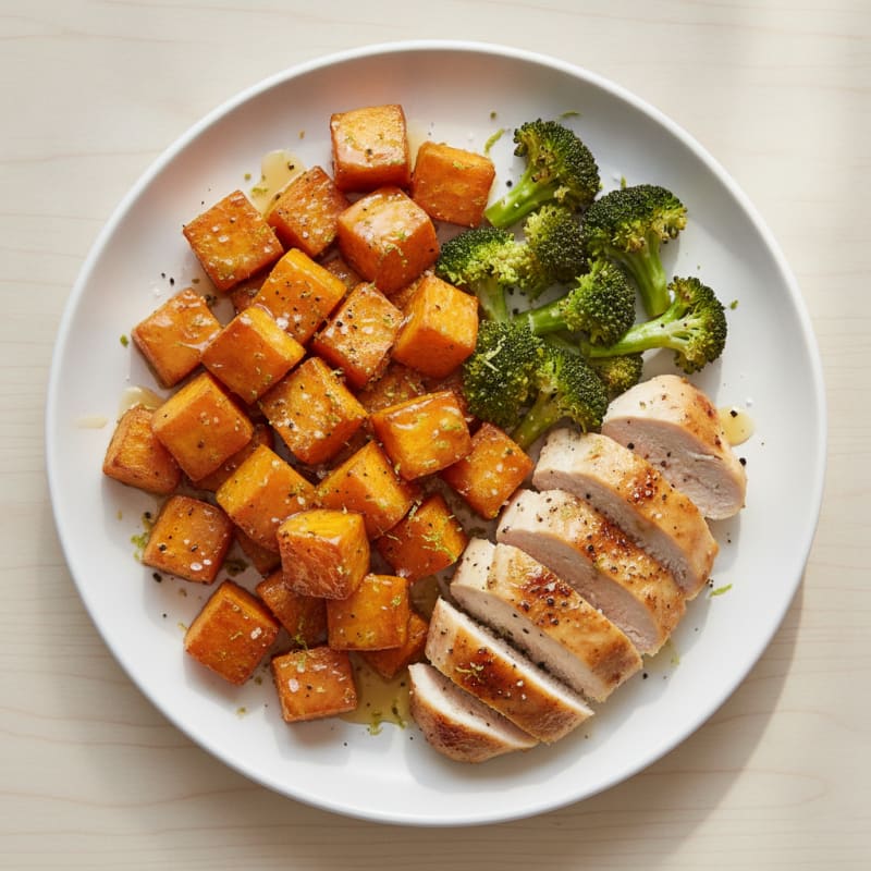 Roasted Sweet Potato with Honey-Lime Glaze